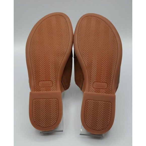 Kodiak Womens Alexi Brown Rust Leather Suede Slide Sandals Size 8.5 - Picture 12 of 13